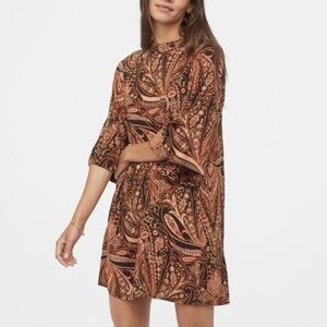 Richard Allen x H&M Paisley Retro Bohemian Mini Dress Size 6